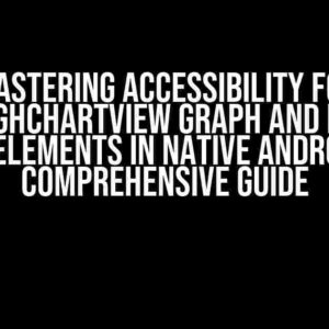 Mastering Accessibility for HighChartView Graph and Its Sub-Elements in Native Android: A Comprehensive Guide