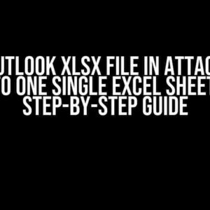 Save Outlook XLSX File in Attachment into One Single Excel Sheet: A Step-by-Step Guide