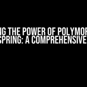 Unlocking the Power of Polymorphism in Java Spring: A Comprehensive Guide